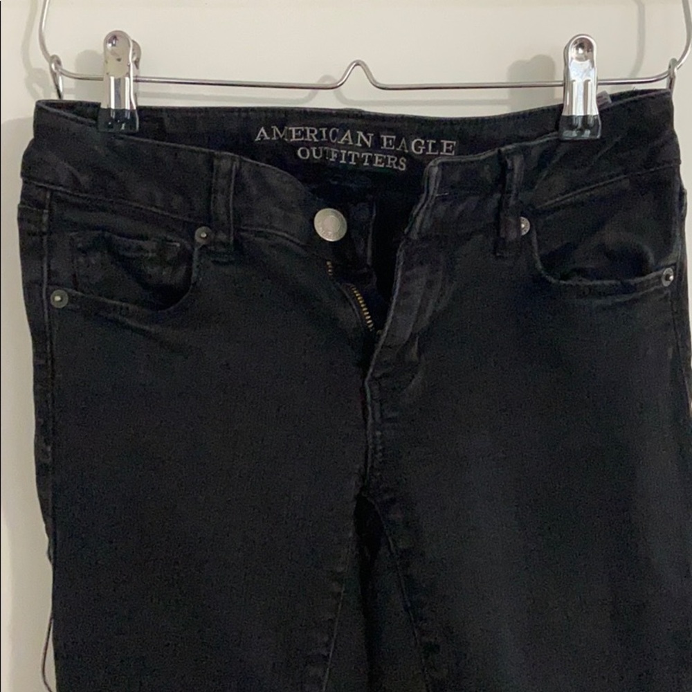 Black American Eagle Skinny Jeans